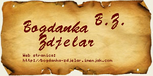 Bogdanka Zdjelar vizit kartica